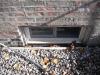 Steel window well is needed at basement window. "Chicago Home Inspection Photo"