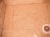 Cracked Floor tile on shower pan. ( La Grange Home inspection Photo)