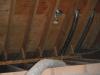 Vent pipe is disconnected in the attic. "Palos Hills Home Inspection Photo" 