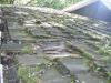 The cedar shake roof is very worn and has moss growing on it. "Palos Park Home Inspector"