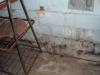 Seepage and mold on block foundation. "Brookfield Home Inspection Photo"