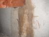 Crack on concrete foundation that was previously repaired. "Mokena home inspection photo"
