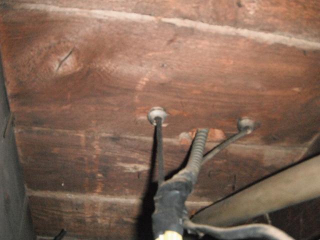 Poorly done dangerous knob and tube wiring. Safety Hazard. "Frankfort Home Inspection"
