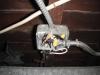 Poorly done wiring and a open electrical junction box. Safety hazard. " Orland Park Home Inspection"