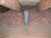 Vent [pipe terminates in the attic. It needs to be vented the the outside. (Tinley Park Home Inspection Photo)