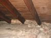 Insulation blocks the soffit vent. "Orland Park Home Inspection Photo"