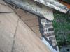 Improperly flashed roof along with trim with severly peeling paint. "New Lenox Home Inspection"