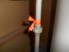 Gas leak on a galvanized pipe made for water. Orland Park Home Inspection